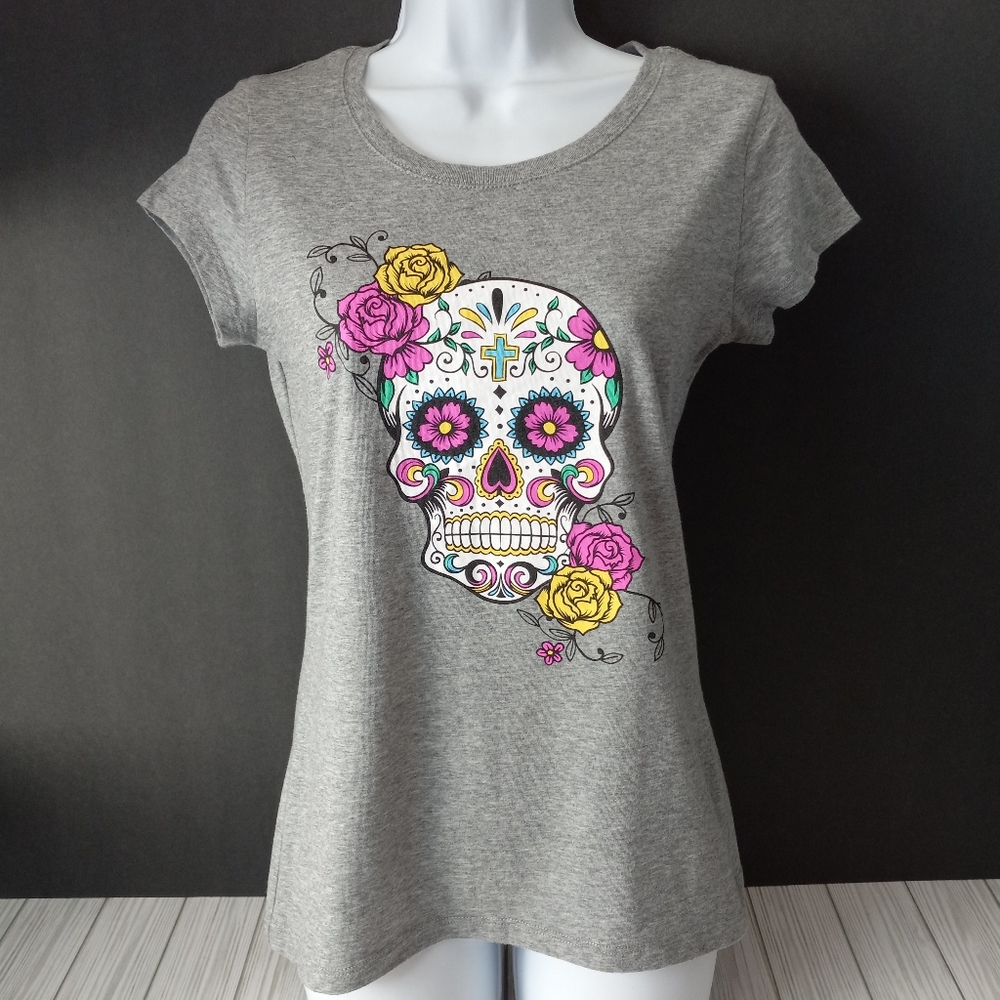 Wound Up Day Of The Dead Dia De Los Muertos Sugar Skull Graphic Tee